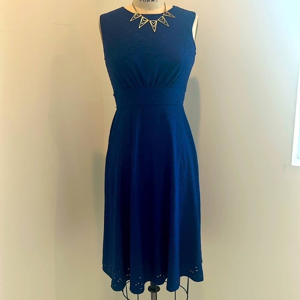 London Times Petites royal blue dress